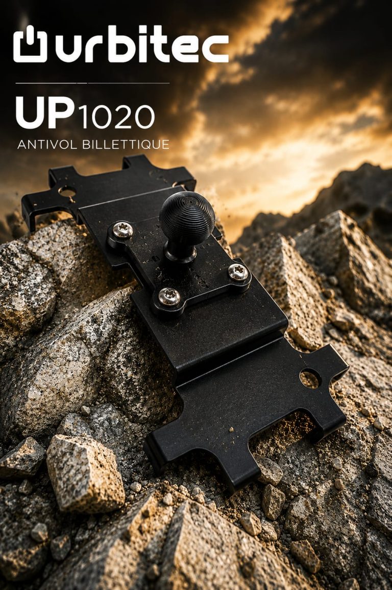 Antivol Urbitec UP1020 support billettique smartphone Samung Xcover matawan ubi